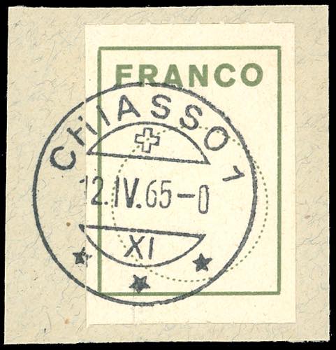 SVIZZERA FRANCHIGIA 1962 - Verde, ... 