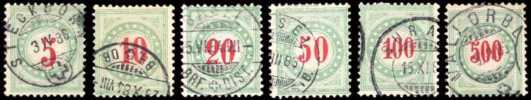 SVIZZERA SEGNATASSE 1883 - Cifre ... 