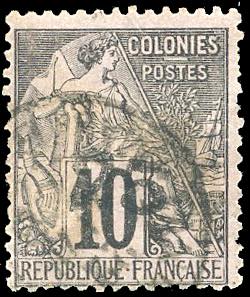 GABON-COLONIE FRANCESI 1888 - 25 ... 