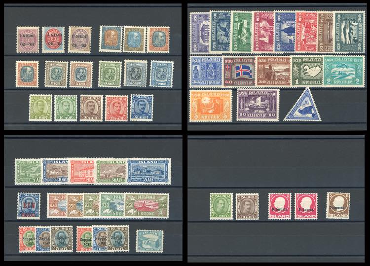ISLANDA 1902/1934 - Lotto di ... 