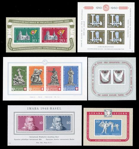 SVIZZERA FOGLIETTI 1940/60  - Sei ... 