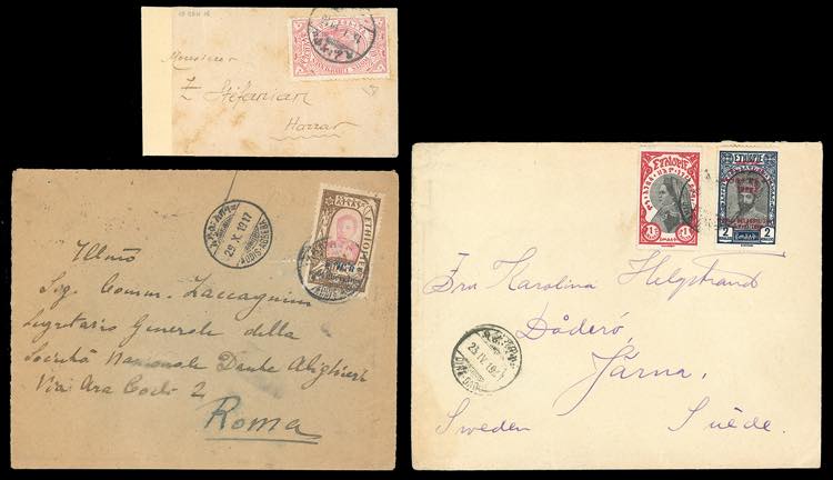 ETIOPIA 1916/1931 - Tre lettere ... 