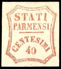 1859 - 40 cent. rosso bruno, I ... 