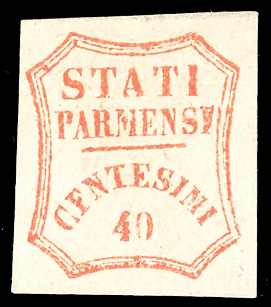 1859 - 40 cent. vermiglio, II ... 