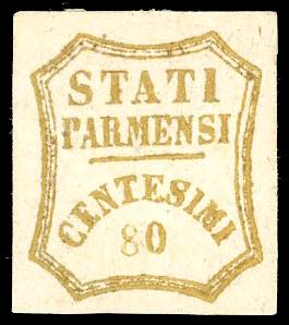 1859 - 80 cent. bistro oliva (18), ... 