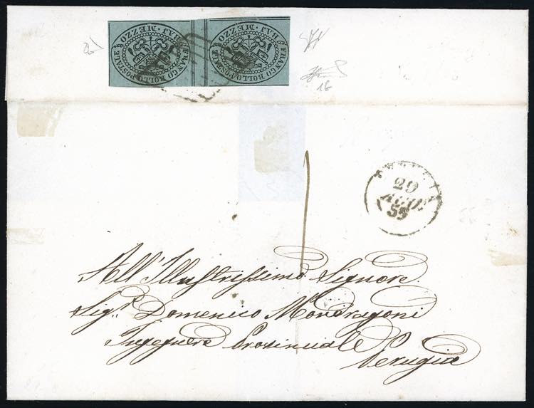 1855 - 1/2 baj grigio verdastro ... 