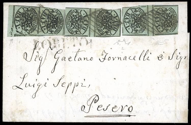 1859 - 1 baj verde grigiastro (2), ... 