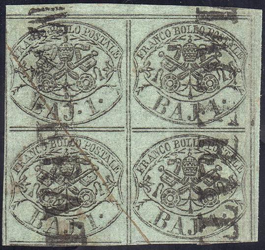 1854 - 1 baj verde grigiastro, ... 