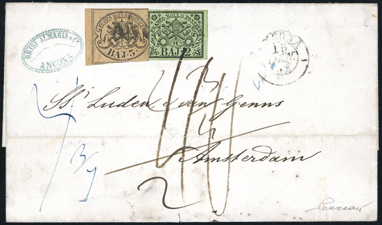 1852 - 2 baj verde oliva, ... 