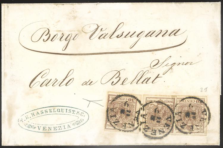 1855 - 30 cent. bruno rossiccio ... 