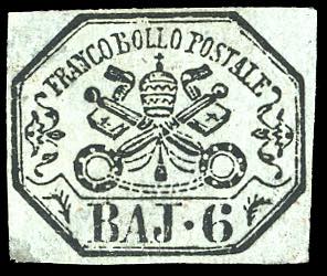 1852 - 6 baj grigio verdastro (7), ... 