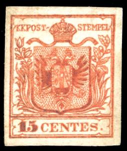 FALSI PER POSTA 1853 - 15 cent. ... 