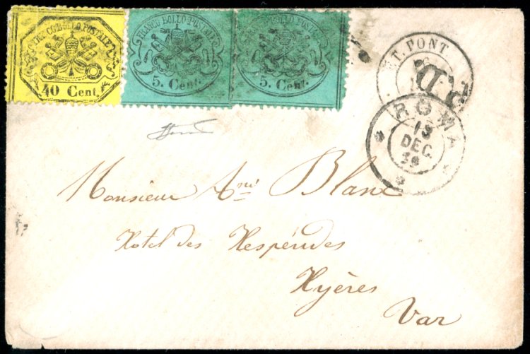 1869 - 40 cent. giallo limone, 5 ... 