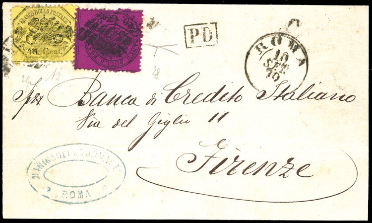 1870 - 20 cent. solferino, 40 ... 