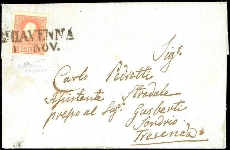 1858 - 5 soldi rosso, I tipo (25), ... 