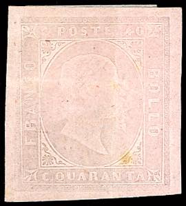 1853 - 40 cent. rosa chiaro (6), ... 
