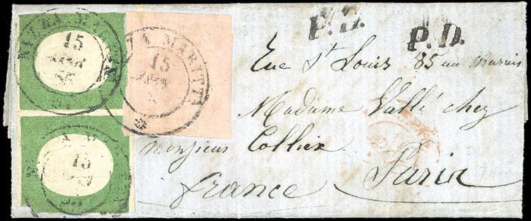 1855 - 40 cent. rosa chiaro, ... 