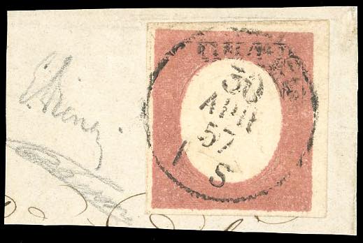 1854 - 40 cent. rosso mattone ... 