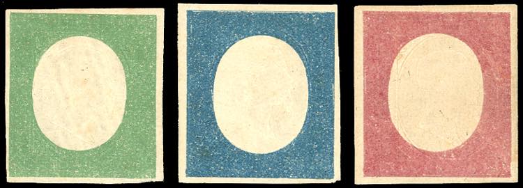 1854 - Non emessi, serie completa, ... 