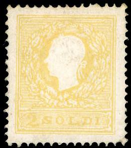 1859 - 2 soldi giallo vivo, II ... 