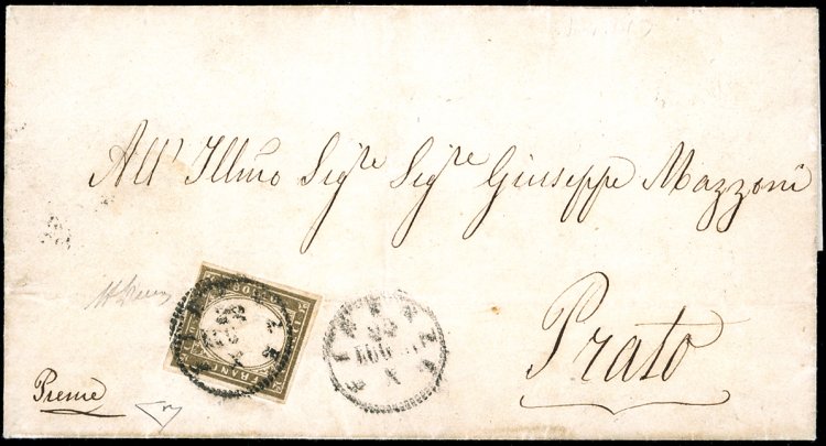 1861 - 10 cent. grigio bistro ... 