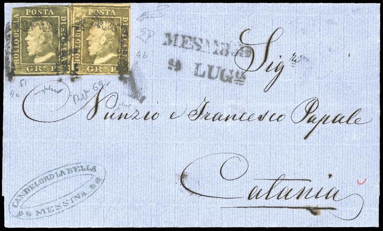 1859 - 1 grano bruno oliva, ... 