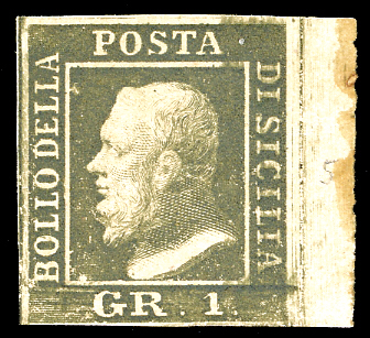 1859 - 1 grano verde oliva scuro, ... 