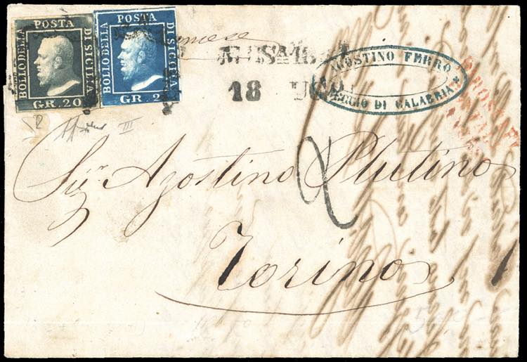 1859 - 20 grana ardesia scuro, ... 