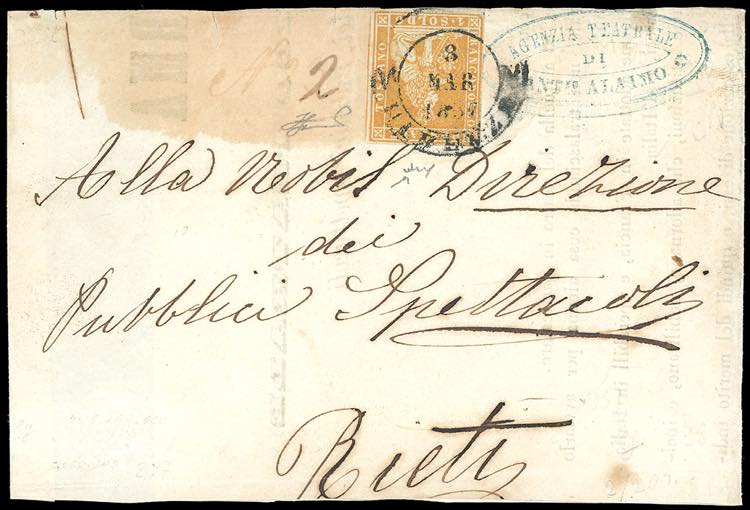 1857 - 1 soldo ocra su grigio (2), ... 