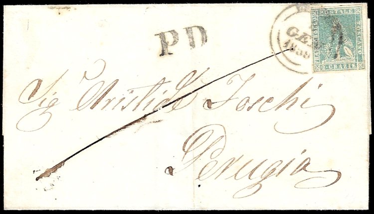 1859 - 2 crazie verde grigio ... 