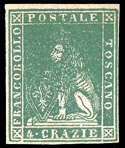 1857 - 4 crazie verde, II ... 