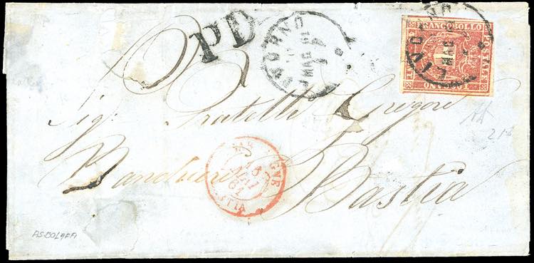 1861 - 40 cent. carminio (21), ... 