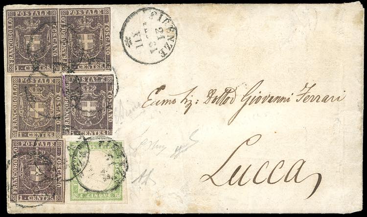 1861 - 1 cent. violetto bruno ... 