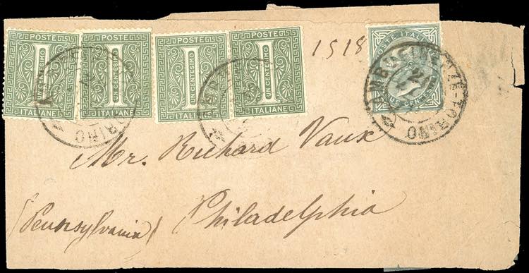 1878 - 1 cent., quattro esemplari ... 