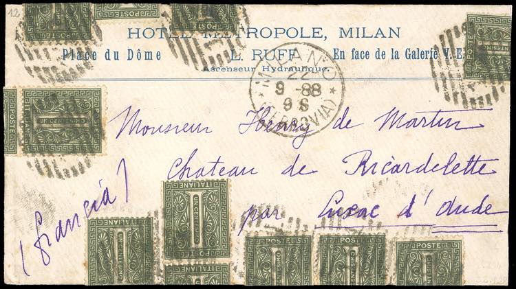 1888 - 1 cent. De La Rue, tiratura ... 