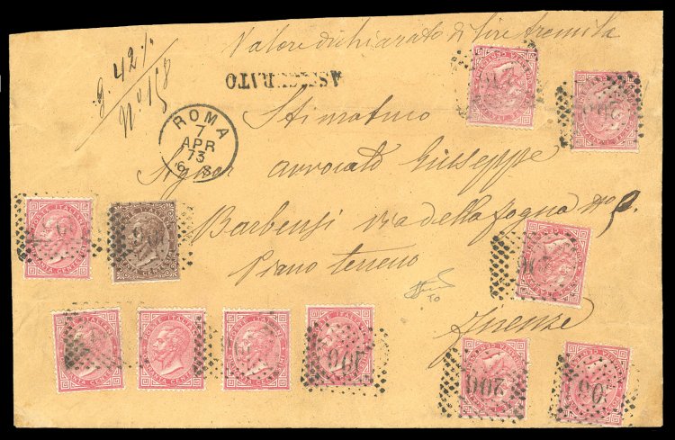 1873 - 40 cent. De La Rue, 10 ... 