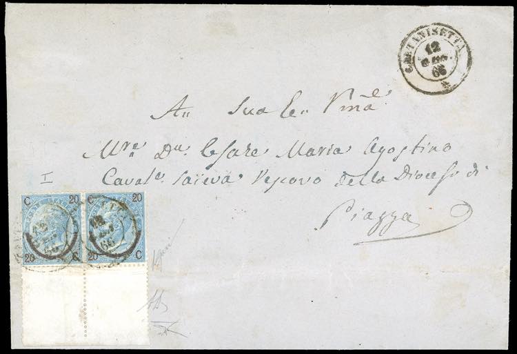 1866 - 20 cent. su 15 cent. Ferro ... 