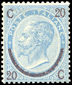 1865 - 20 cent. su 15 cent. Ferro ... 