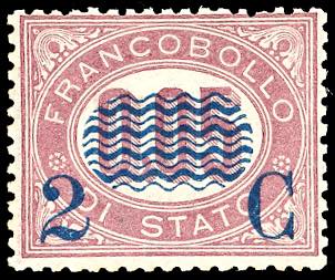 1878 - 2 cent. su 0,05 lire ... 