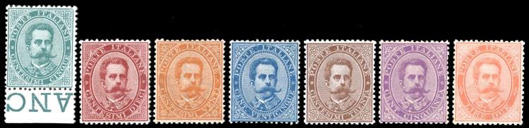 1879 - Umberto I, serie completa ... 