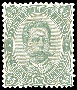 1889 - 45 cent. Umberto I (46), ... 