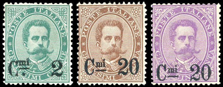 1890/91 - Soprastampati, serie ... 