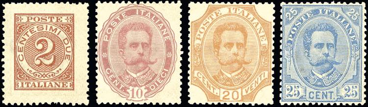1891 - Umberto I, non emessi, ... 