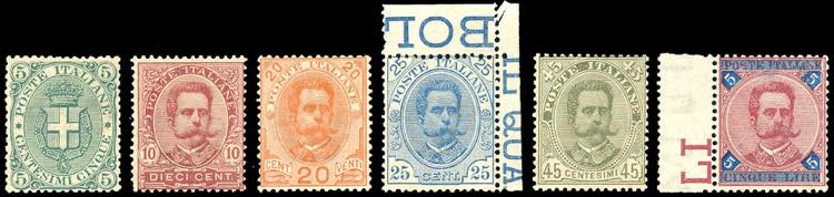 1891/96 - Umberto I, serie ... 