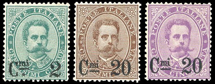 1890/91 - Soprastampati, serie ... 