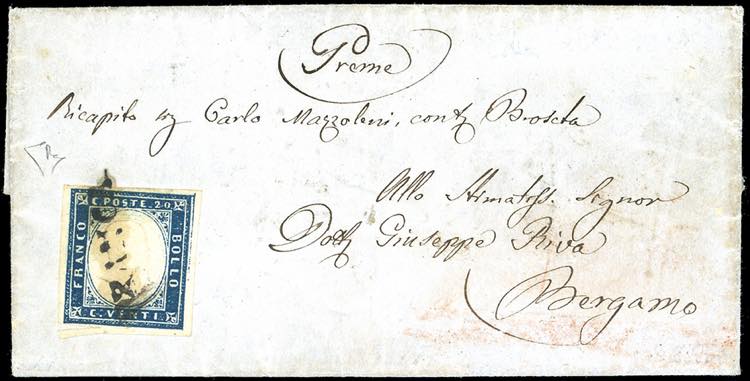 1858 - BERGAMO, FRANCA SD non ... 