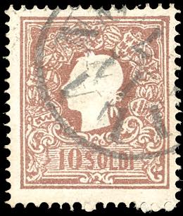 1859 - 10 soldi bruno, II tipo ... 