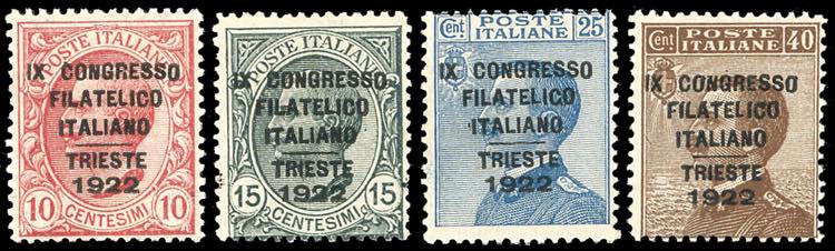 1922 - Congresso Filatelico, serie ... 