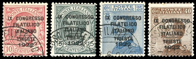 1922 - Congresso Filatelico, serie ... 
