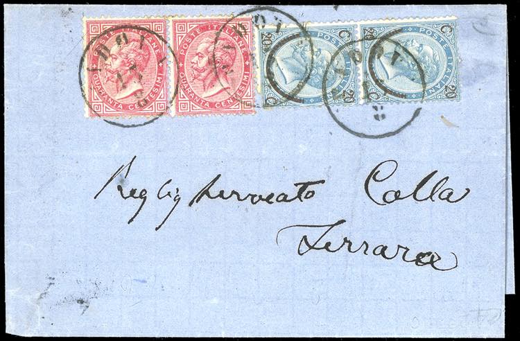1866 - 40 cent. De La Rue, 20 ... 